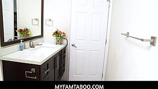 hot tiny blonde dakota burns bathroom pummeled by stepdad