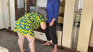 big ass milf takes homemade anal with huge natural tits bouncing