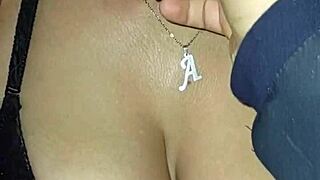 stalking thick mature Venezuelan disguised as Stitch girlfriend teases anal on Lima streets