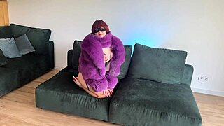 Ever tried fucking a cyber sex doll? This one's taking anal double penetration and extreme deepthroat in fur coat