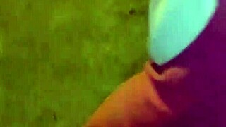 stalking thick mature Venezuelan disguised as Stitch girlfriend teases anal on Lima streets