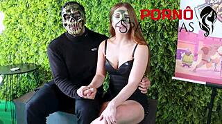 cintia tests cuckold husband's horn tolerance with lover's pounding