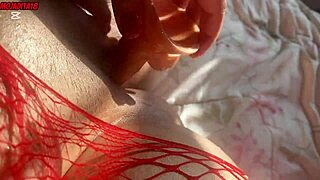 curvy latina red body panties fingers wet pussy moans dildo deep orgasm