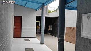 Naked Patroas Welcome Visitor for Garage Action