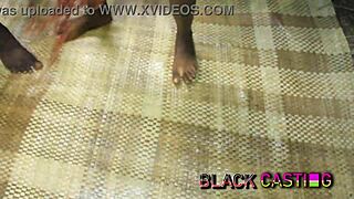 fucked landlord's tall skinny ebony daughter rough in unfinished building all night