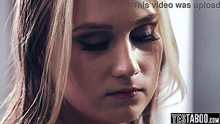 Horny mature teachers DOUBLE PENETRATE petite teen student in classroom