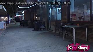 Harley Quinn Cosplayer Bent Over Street for Blonde Blowjobs and Doggystyle