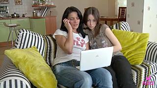 Milo P undresses young Olivia T for bent over DOGGYSTYLE and FACIAL cumshots