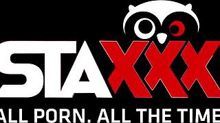 knocked up brunette takes double penetration cock and toy