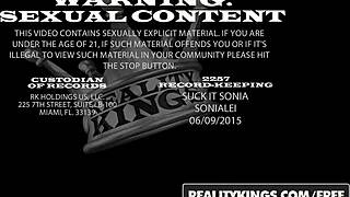 Blonde Cum Lover Cassidy Blanc Sucks Tyler Steel on Street Then Takes Hard Anal