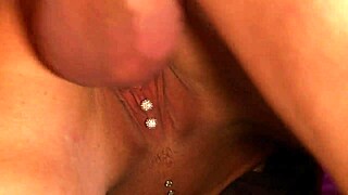 EMMA BUTT SPREADS LEGS SHOWS CLIT PIERCING FOR DEEP FUCK!