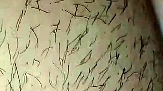 first time licking wife's juicy hairy pussy closeup homemade creampie