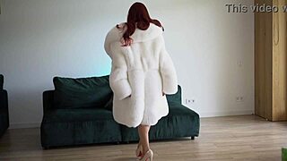 Ever tried fucking a cyber sex doll? This one's taking anal double penetration and extreme deepthroat in fur coat