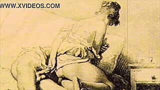 Vintage Erotic Art Captures Sensual Antique Poses