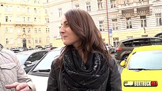 Kate Ross enjoys a thrilling public massage adventure with a well-endowed partner