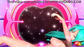 Hatsune Miku's Nude Bunny Costume Teases Pussy and Tits Seductively