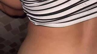 Skinny Big Ass Latina Teen Fucked Hard in Car While Chatting on Phone with Cuckold Boyfriend