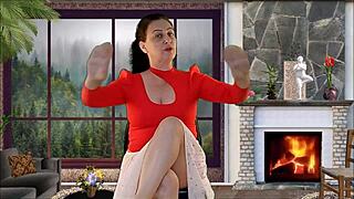 Teacher Everlain's full interview turns into shaved pussy striptease and tight teasing? Everlain tv sep 2025