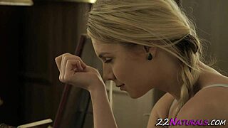 hot blonde teen feels monster cock stretch her tight hole