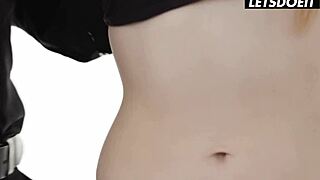 Blindfolded Russian Babe Jia Lissa Stands Bent Over Taking Deep Doggy Fucks from Behind by Stud