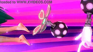 Hatsune Miku's Nude Bunny Costume Teases Pussy and Tits Seductively