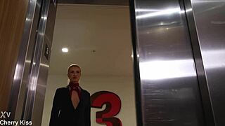 Blonde prostitute pounds client's cock in hardcore frenzy