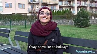 afghan beauty in public pays cash to get her pussy wrecked by monster cock pov