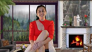 Teacher Everlain's full interview turns into shaved pussy striptease and tight teasing? Everlain tv sep 2025