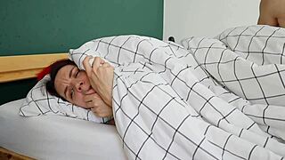 Stepfather Sneaks Into Bed and Pounds Stepdaughter's Tight Ass While Stepmom Sleeps Nearby