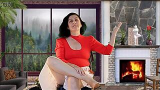 Teacher Everlain's full interview turns into shaved pussy striptease and tight teasing? Everlain tv sep 2025