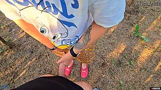 Step Mom Spots Step Son Stroking Cock and Milks His Cum Fast