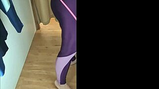 karina and lucas pick out hot gym outfits together