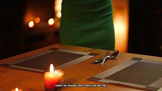 Winter Magic Teases with Tanned Ass and Pierced Teats Outdoors