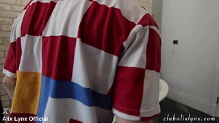 Exclusive Backstage Bath and Pool Party with Abbie Mac's Juicy Tits Lesbian Licking and Toys!