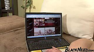 Brunette amateur pounded by monster black cock rough anal