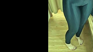 karina and lucas pick out hot gym outfits together