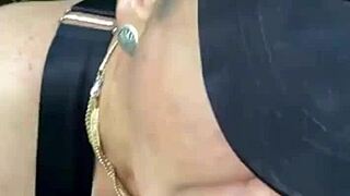 I couldn't resist giving my big ass to him for hot woods sex, bent over doggystyle till orgasm and facial cumshot