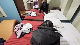 he takes peruvian tease to hotel rips clothes for ass shaking anal