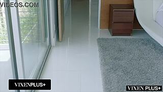 Vixenplus bunny indulges in first ffm threesome with escort autumn falls doggystyle and facesitting