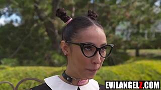 i couldn't resist painting with these kinky teens around huge bbc yves morgan eva generosi maly mannie coco