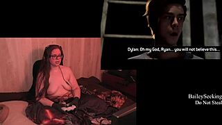 Naked BBW Brunette Plays Quarry Game Revealing Big Tits and Ass