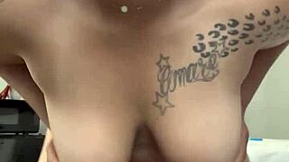 Twerking Hard with Ebony Ass Stuffed Full of Thick Asian Cock Deep