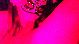 spread those legs and suck my cock in red light mask