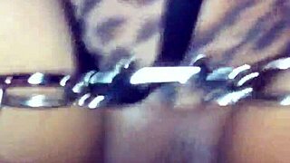 What hidden ebony fantasies unfold with that massive dildo drill?