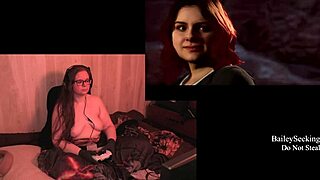 Naked BBW Brunette Plays Quarry Game Revealing Big Tits and Ass