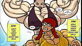 i get so turned on watching zoie dominate emily in this muscle worship battle