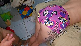 Stepdaughter rubs cock safe from pregnancy but slips in deep can't stop