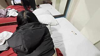 he takes peruvian tease to hotel rips clothes for ass shaking anal