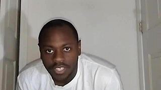 Relaxing with banana stretches eating thankful thoughts for thanksgiving holiday