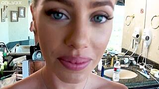 nicole aniston rides dates bareback till cum covers her big tits